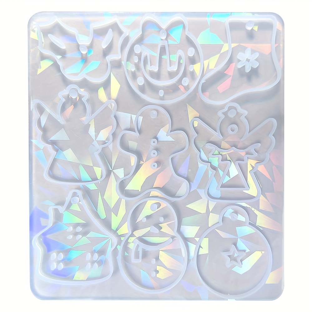 Holographic Resin Mold Jewelry Resin Earring Molds Silicone - Temu