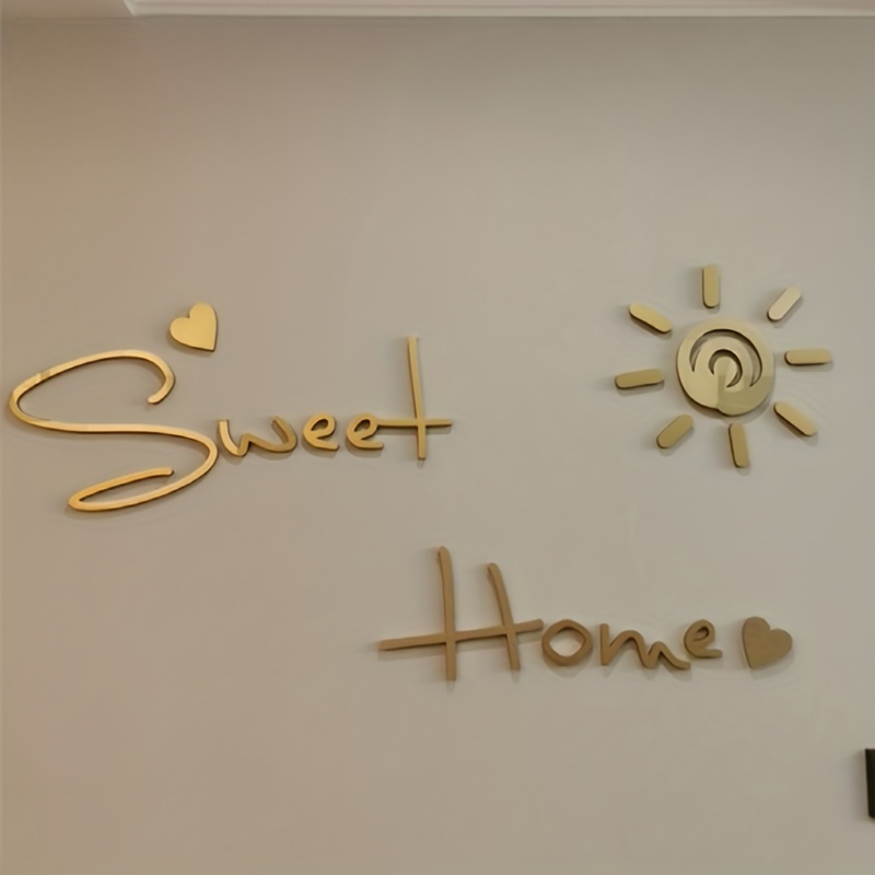 3d Three dimensional Wall Stickers Sweet Home Bedroom Living - Temu