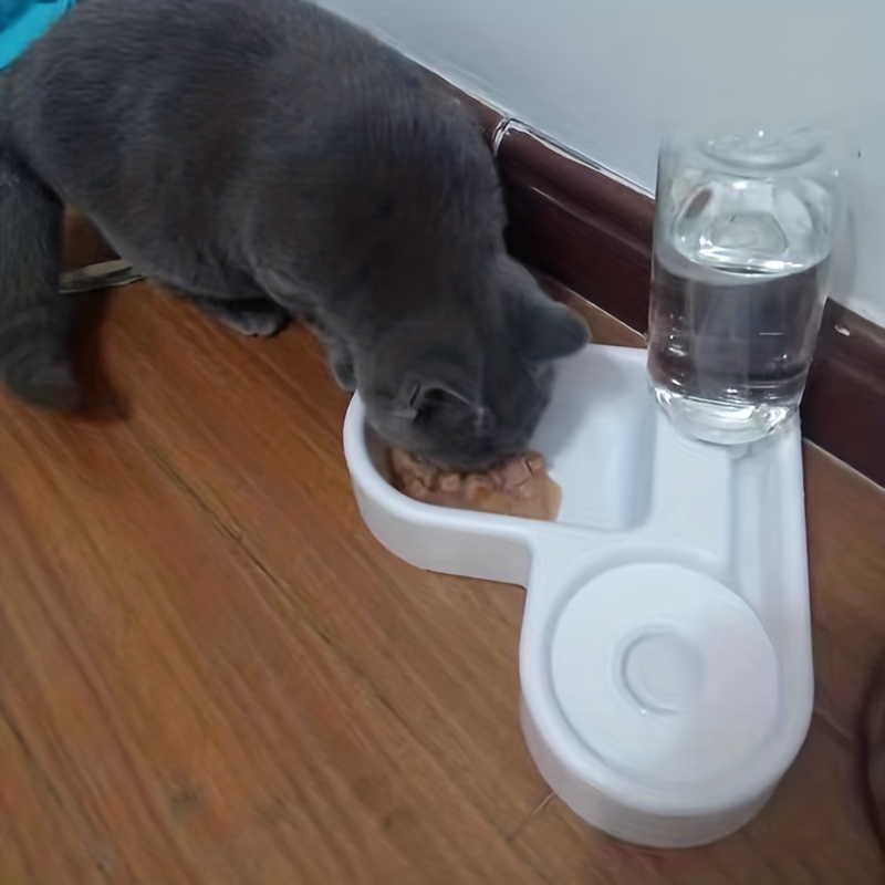 Cat Water Fountain Food Bowl Automatic Water Fountain For - Temu