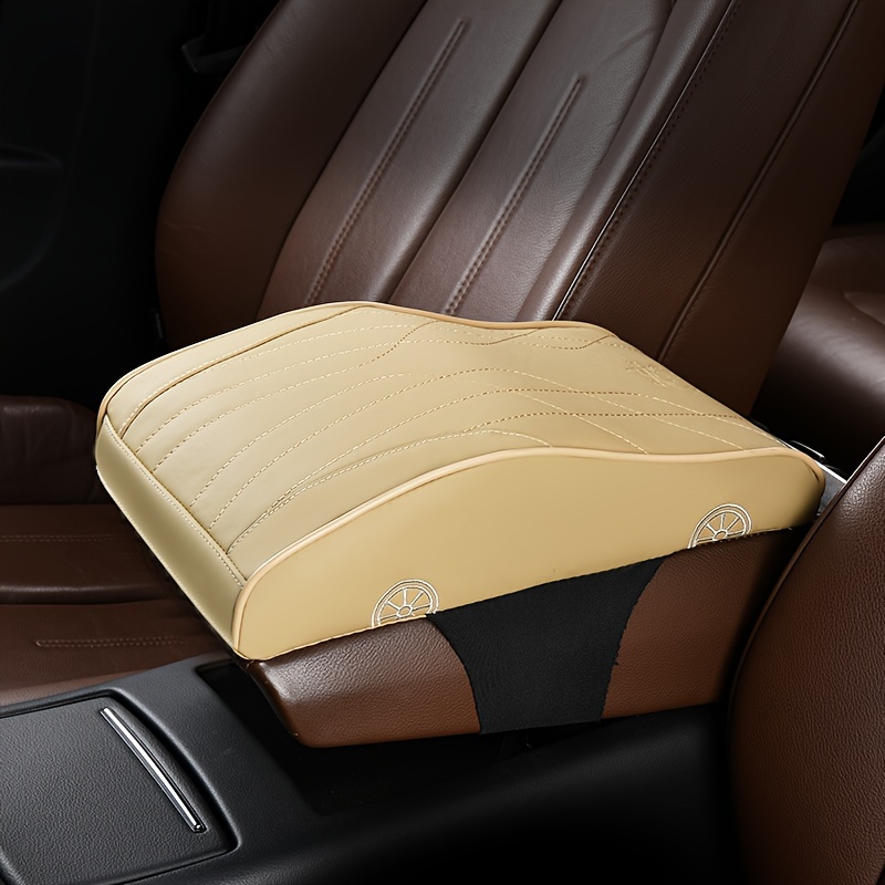 Car Armrest Box Pad Memory Cotton Heightening Armrest Box - Temu