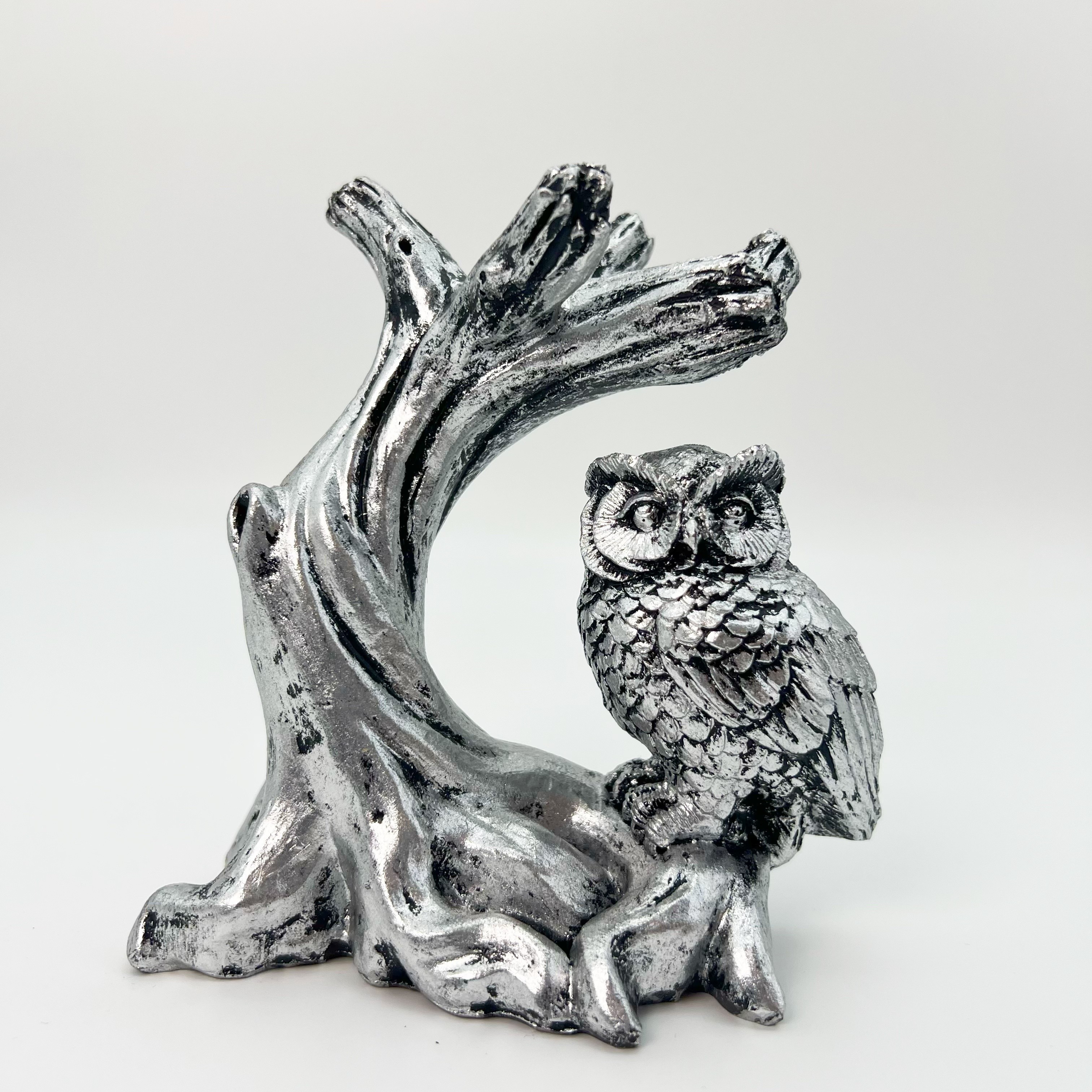 Ancient Tree Owl Crystal Ball Base
