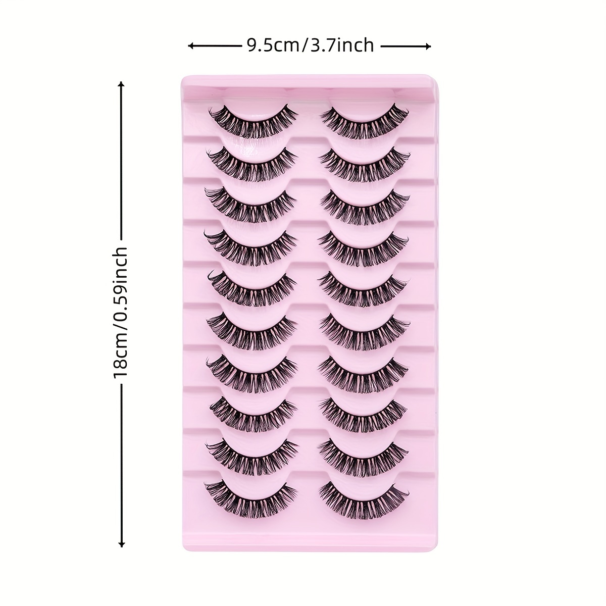 10 Pairs D Curling Thick False Eyelashes for Dating