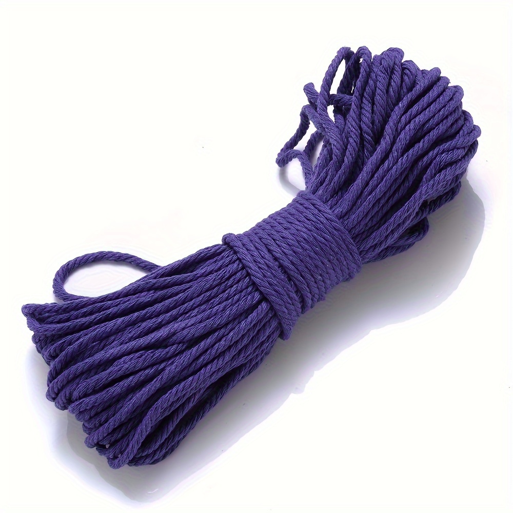  6mm Cotton Macrame Cord/Bulk Knotting Rope : Arts, Crafts &  Sewing