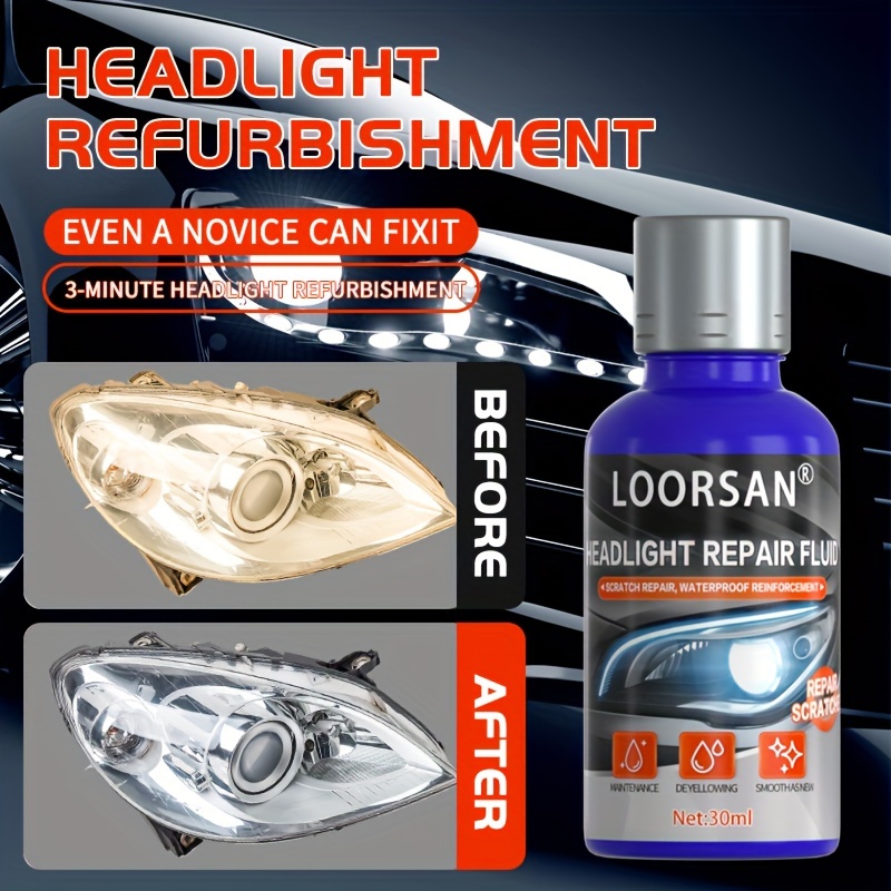 Car Headlight Repair Fluid Auto Light Cleaner And Restoration
