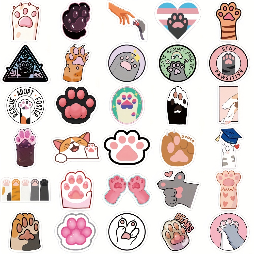 50 Pcs Pink cute Sticker Pack, PVC Vinyl, Girls Skateboard Laptop