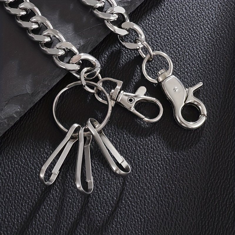 Metal Wallet Belt Chain - Silver