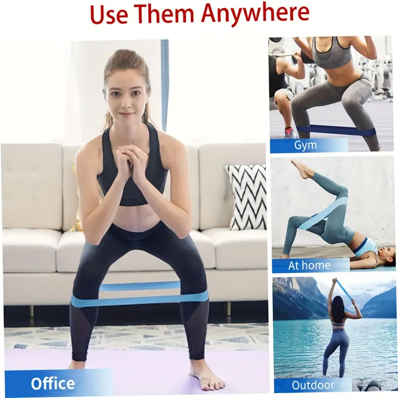 Tpe Yoga Resistance Bands Legs Thighs Butt Training Elastic - Temu