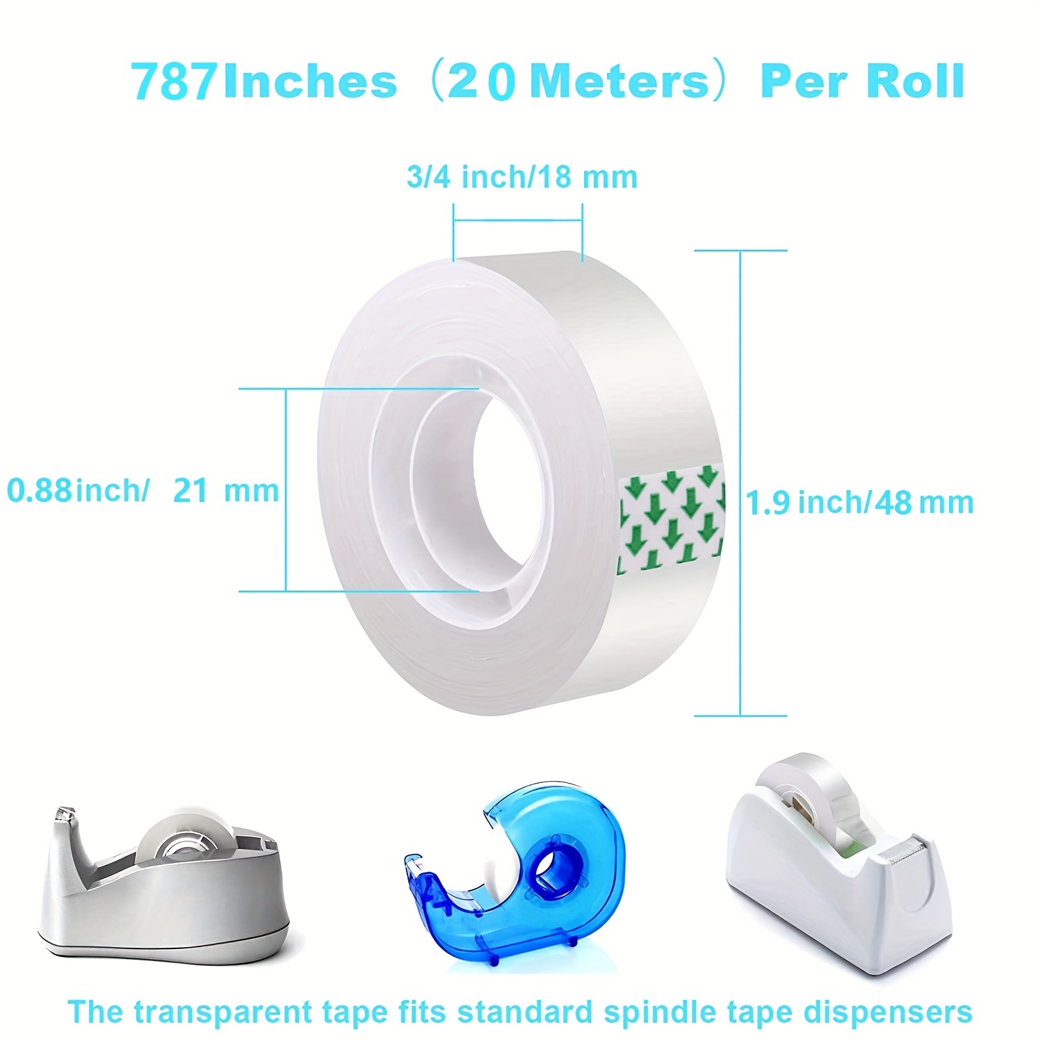 1pc Four Refills/set Refillable Double-sided Adhesive Tape Roller