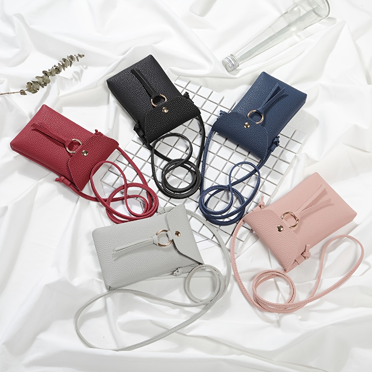 Mobile Phone Bag For Women, Small Square Crossbody Bag, Simple Purses With  Removable Strap - Temu