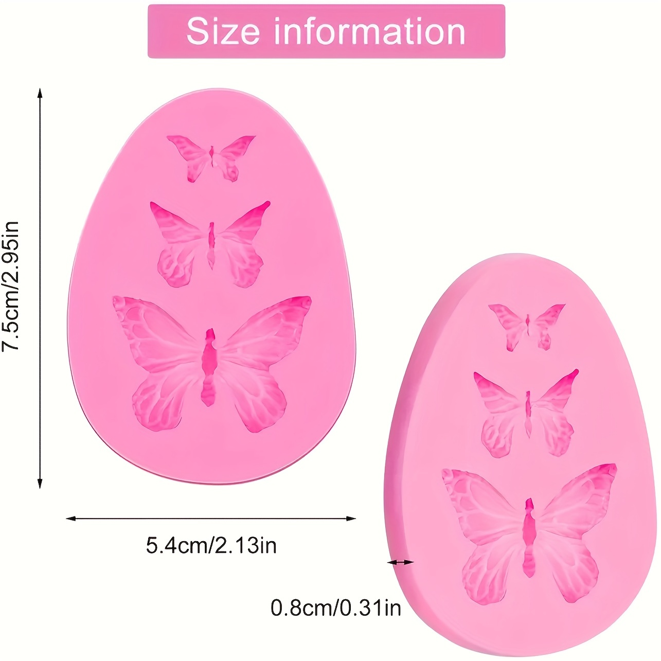 Butterfly Silicone Mold Mini Butterfly Cake Baking Mold - Temu