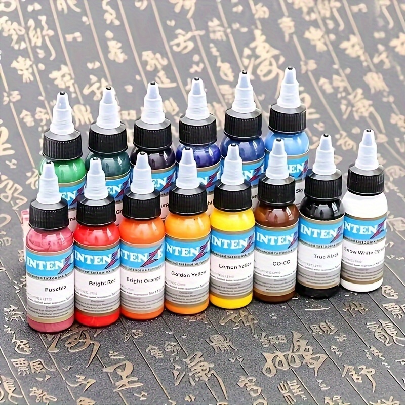 54psc Tattoo Ink Set, Professional Tattoo Pigment Set, Long Lasting Tattoo  Painting Tattoo Supplies, Professional Supply For Body Art - Beauty &  Health - Temu