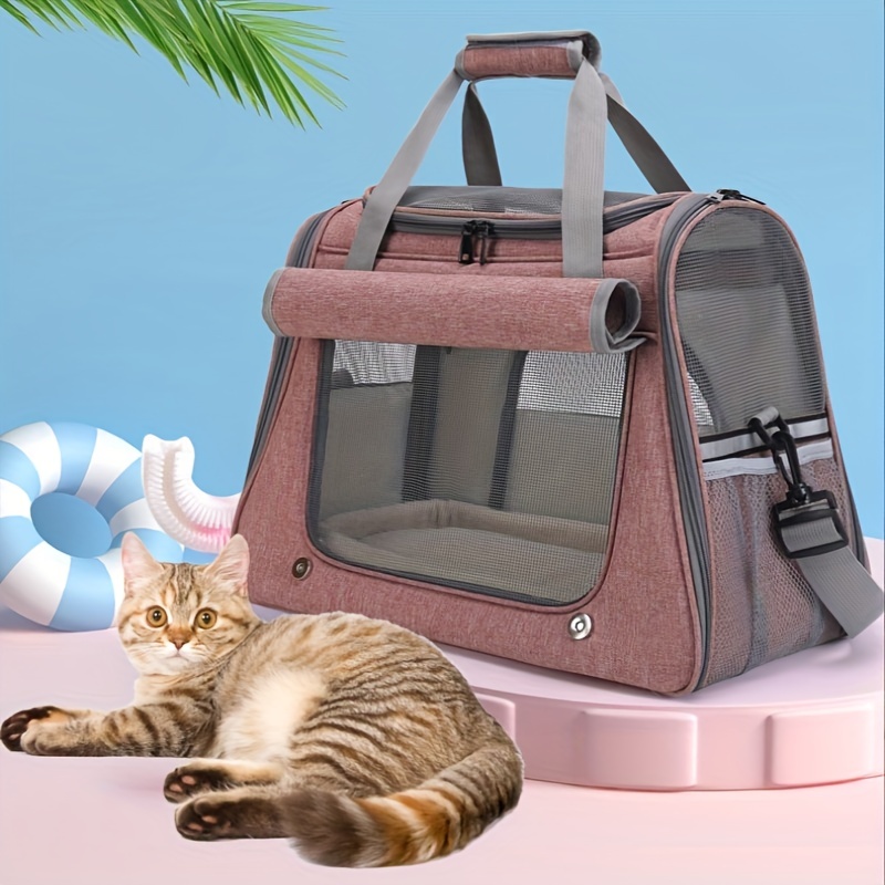 Dog Bags Portable Dog Carrier Bag Mesh Breathable Carrier Bags for Small  Medium Dogs Foldable Cats Handbag Travel Pet Bag Transport Bag 