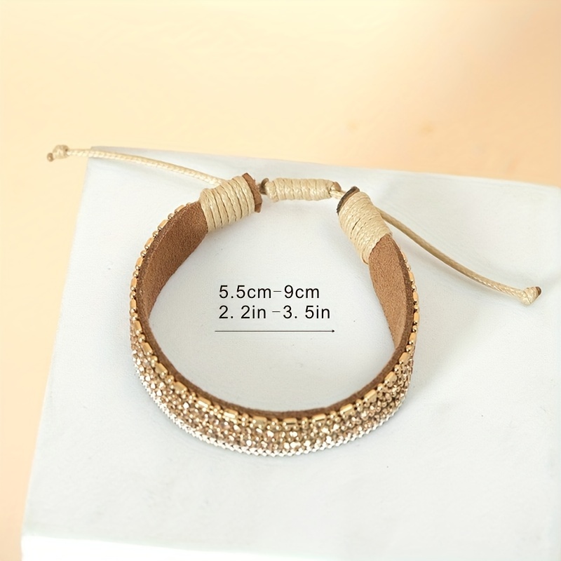 Braided Retractable Leather Bracelet