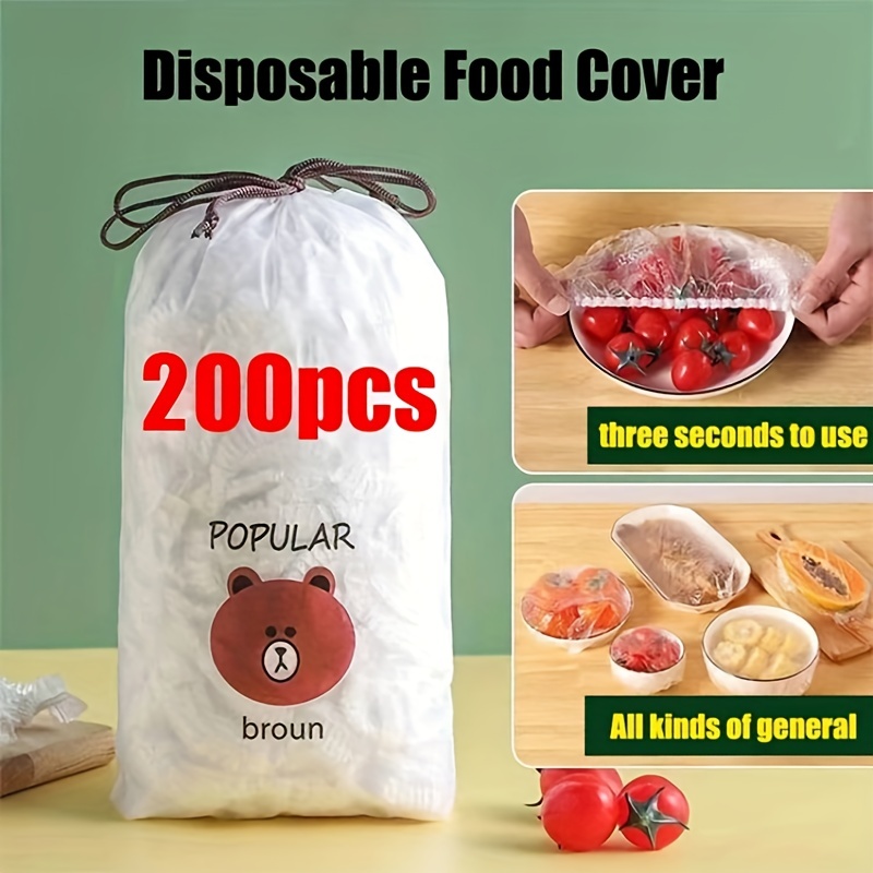 Disposable Plastic Wrap Cover For Household Refrigerator - Temu