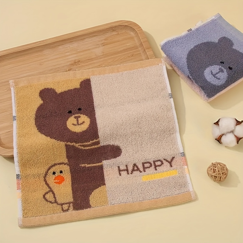 Soft And Absorbent Brown Bear Pattern Bath Towel For Home Use - Temu