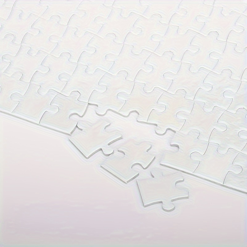 Blank Puzzle White Diy Custom Puzzle Sublimation Blank - Temu