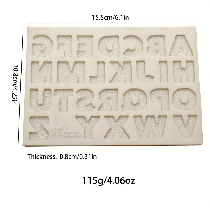 1pc Letter Silicone Mold, Food Grade Silicone Can Be Used To Make Chocolate  Cake Aromatherapy Candle Plaster Soap Artwork, Crafts For Ice Cubes