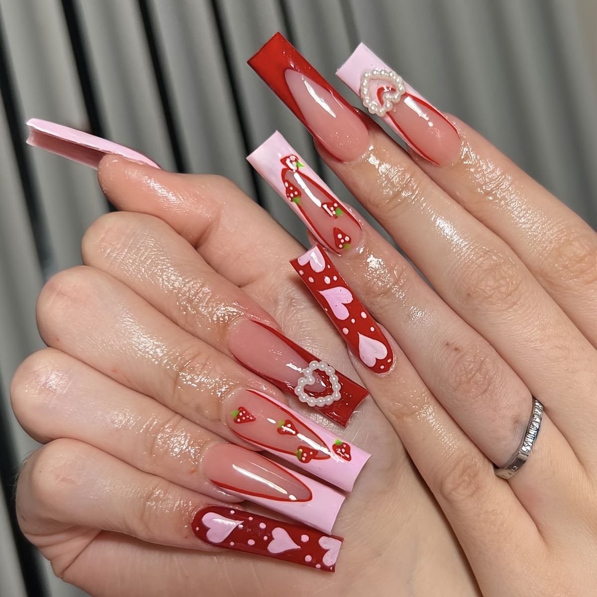 Milky Yellow French Tip Fake Nails Blush Press On Nails - Temu