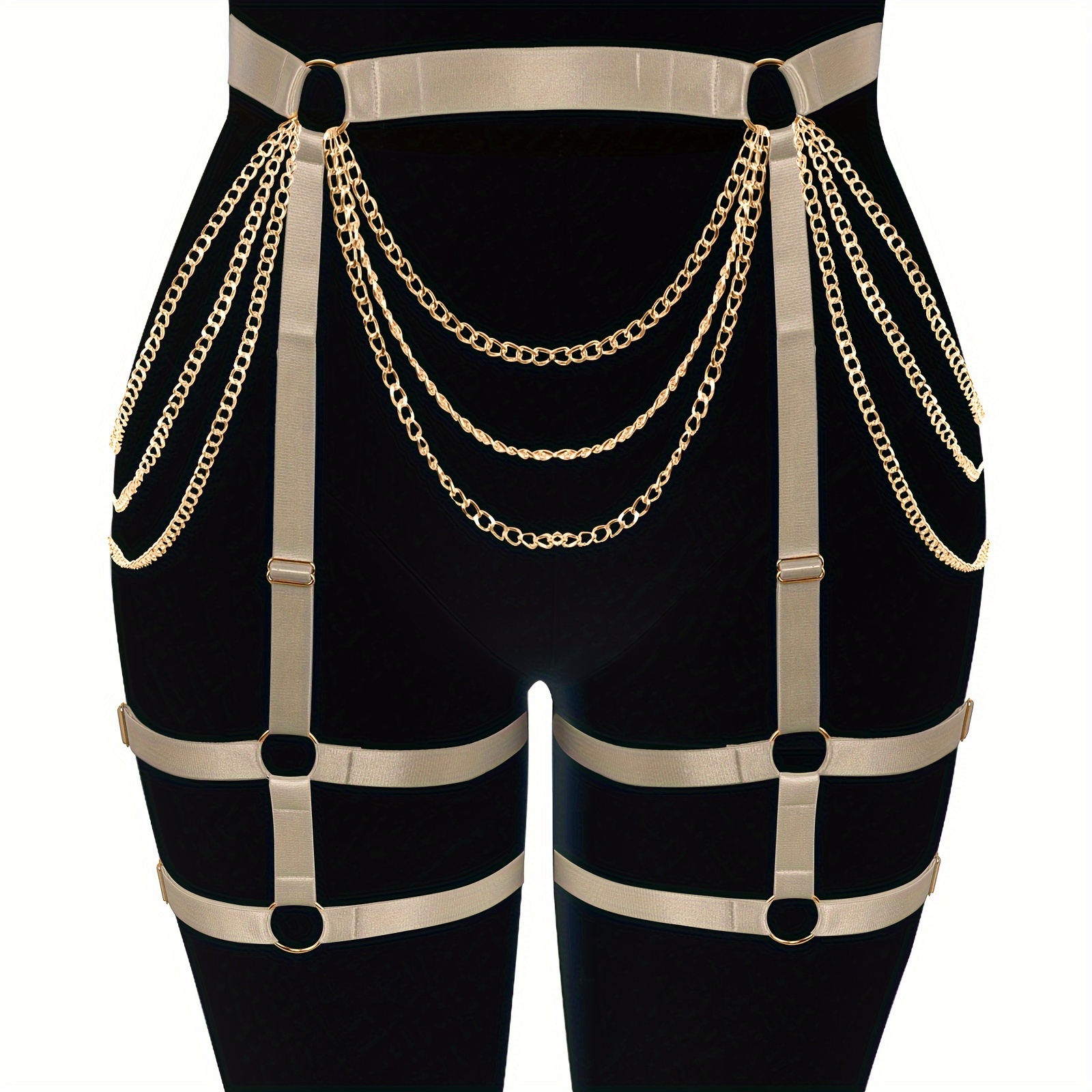 chain garter belt How to Attach Thigh Highs to a Garter Belt (With Pictures) main image 0