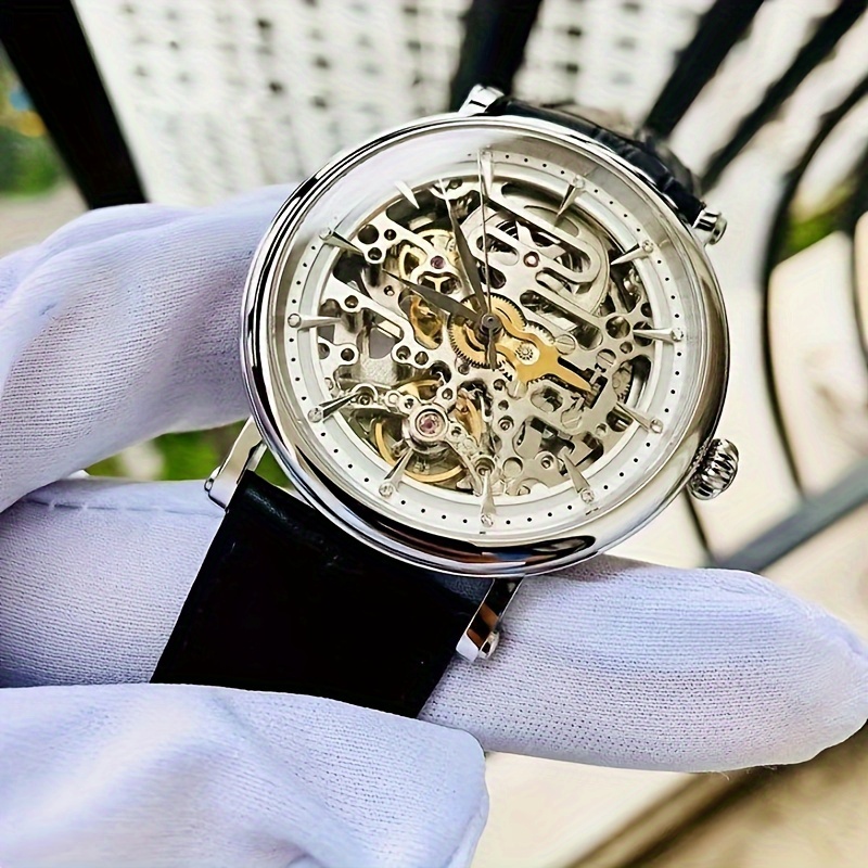 reef Tiger] Serie Seattle Reloj Mecánico Automático Moda Negocios  Impermeable Hueco Fondo Transparente Reloj Hombre Rey Reloj - Joyería  Accesorios - Temu