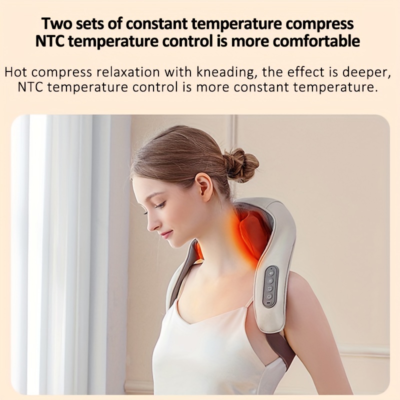 Electric Rechargeable Massage Cushion Pillow - 3D Heated Deep