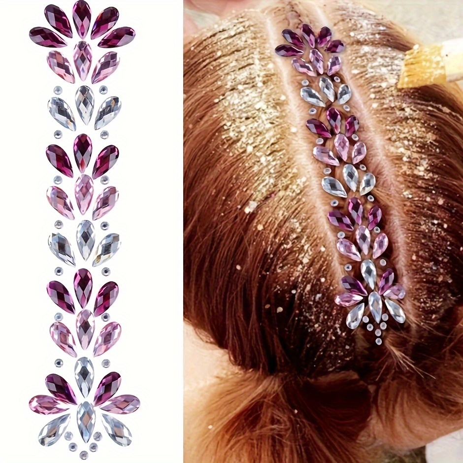 Buy Hair Root Jewels gems Hair Accessories Temporary Mermaid face