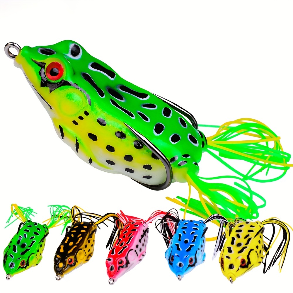 Soft Frog Lures Pvc Material Hole Easy Hooking Assorted - Temu