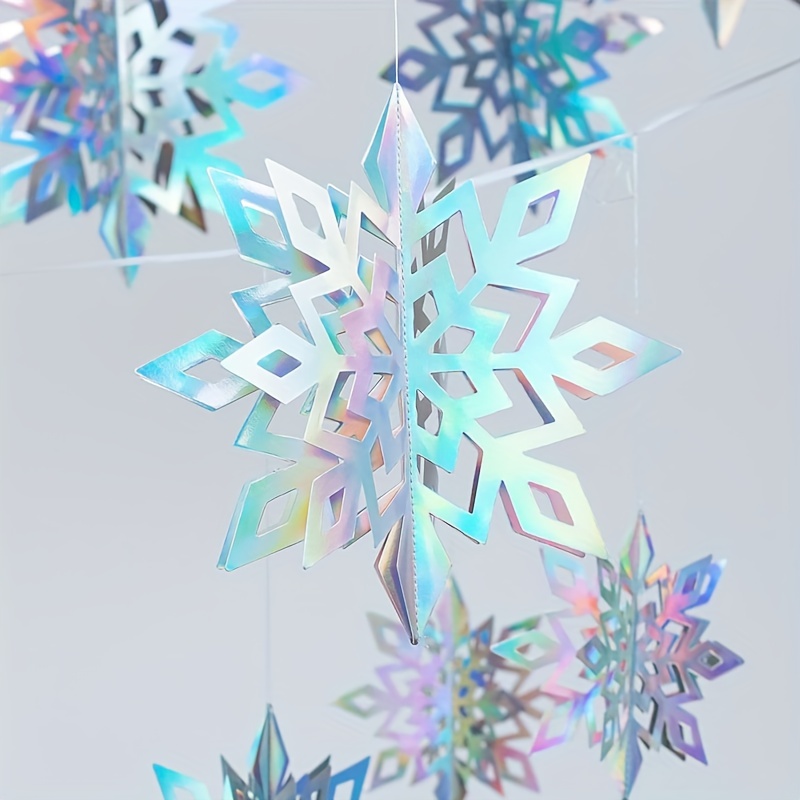 winter christmas hanging snowflake decorations for