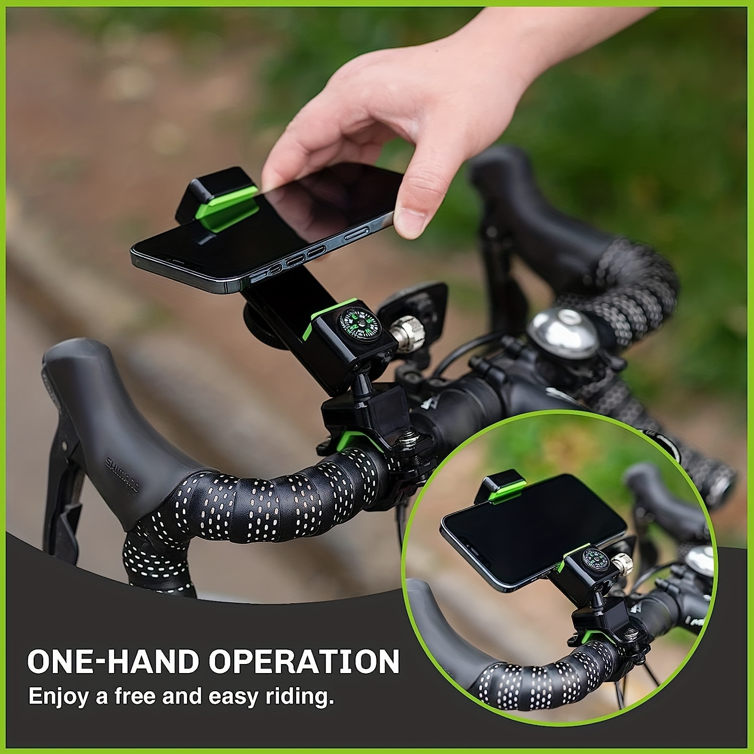 Motorcycle Phone Mount Bike Phone Holder One Hand Operation - Temu