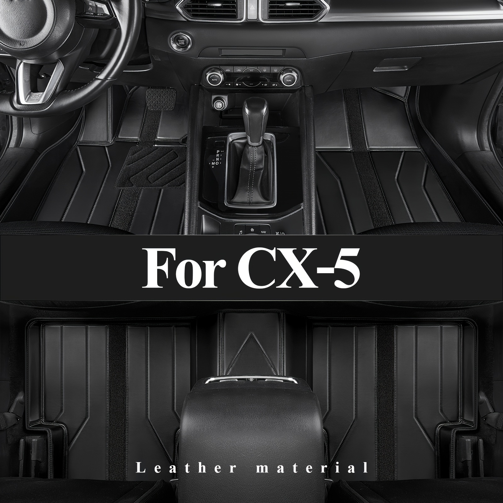 2 piezas para Mazda CX5 Accesorios 2024 2023 2022 2021 2020 2019 2018 2017  Auto Cubierta de consola central interior del automóvil, panel de