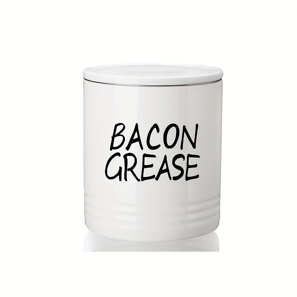 Ceramic Bacon Grease Container With Strainer And Lid, Bacon Grease Keeper, Bacon  Grease Saver With Stainless Strainer, Bacon Grease Oil Container, Oil  Storage Can, Porcelain Fat Filter Container, Kitchen Decor, Chrismas  Halloween