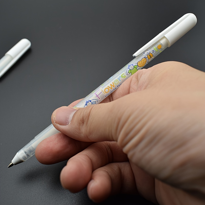 White Gel Pens Fine Pens Gel Ink Pens Black Paper Drawing - Temu Germany