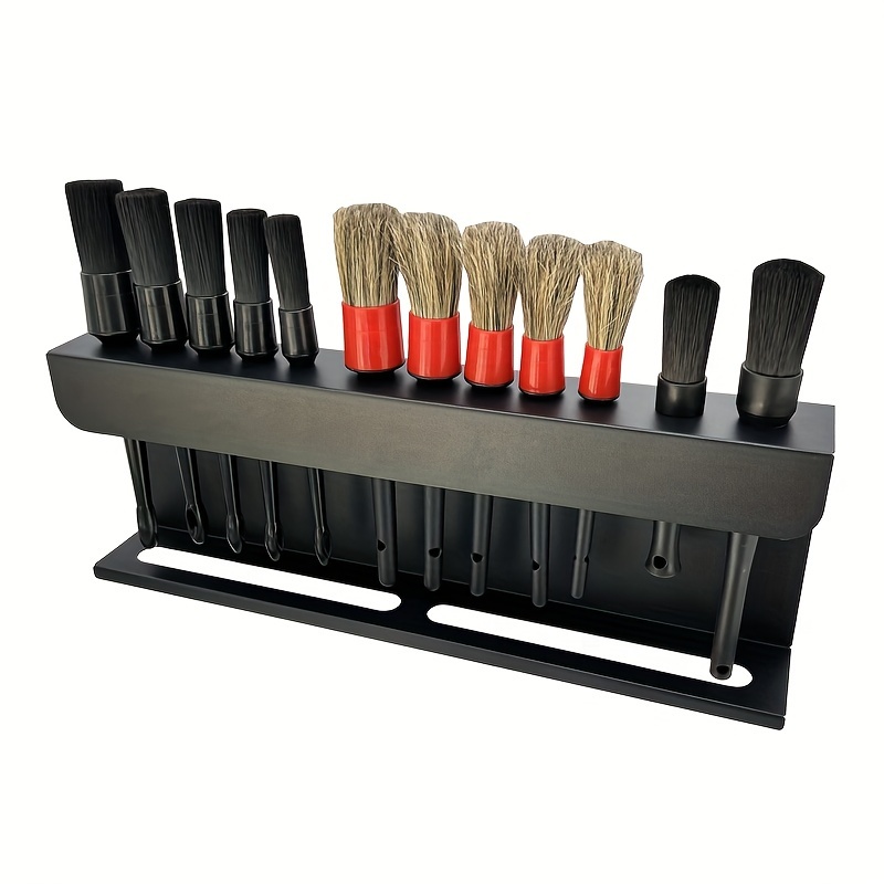 Nail Art Brush Holder, 26 Holes Cosmetic Brushes Dryer Stand Paint Brush  Drying Rack for School Office Home Black White