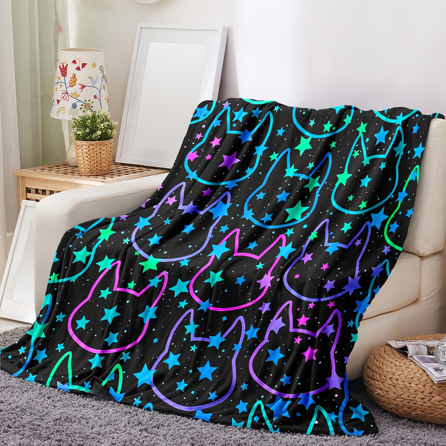 Star print blanket hot sale