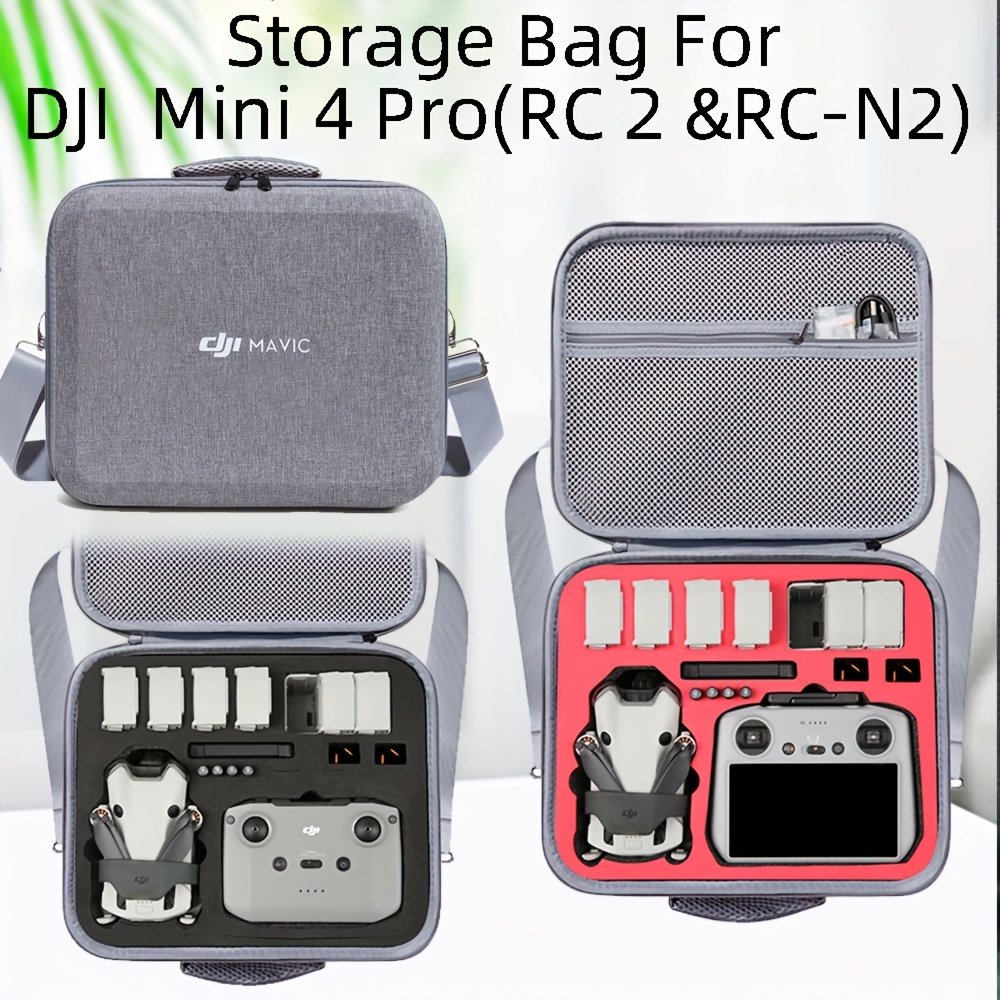 Achetez Pour DJI Mini 4 Pro Aprofproofroproof Eva + Tissu Handbag Case de  Transport RC Drone Accessoires de Rangement Avec Bandoulière Avec  Bandoulière - Gris de Chine