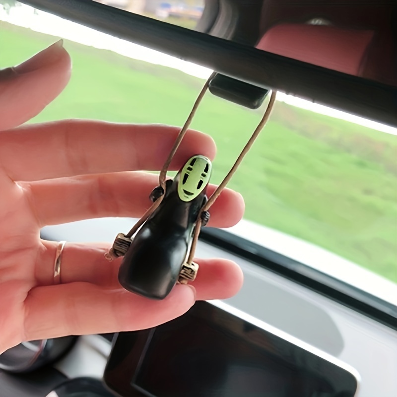 Anime Car Pendant Car Mirror Hanging Accessories is Creative Cartoon No Face  Man On Swing Car Charms for Rear View Mirror ，Miniature Car Decoration Gift  in Dubai - UAE