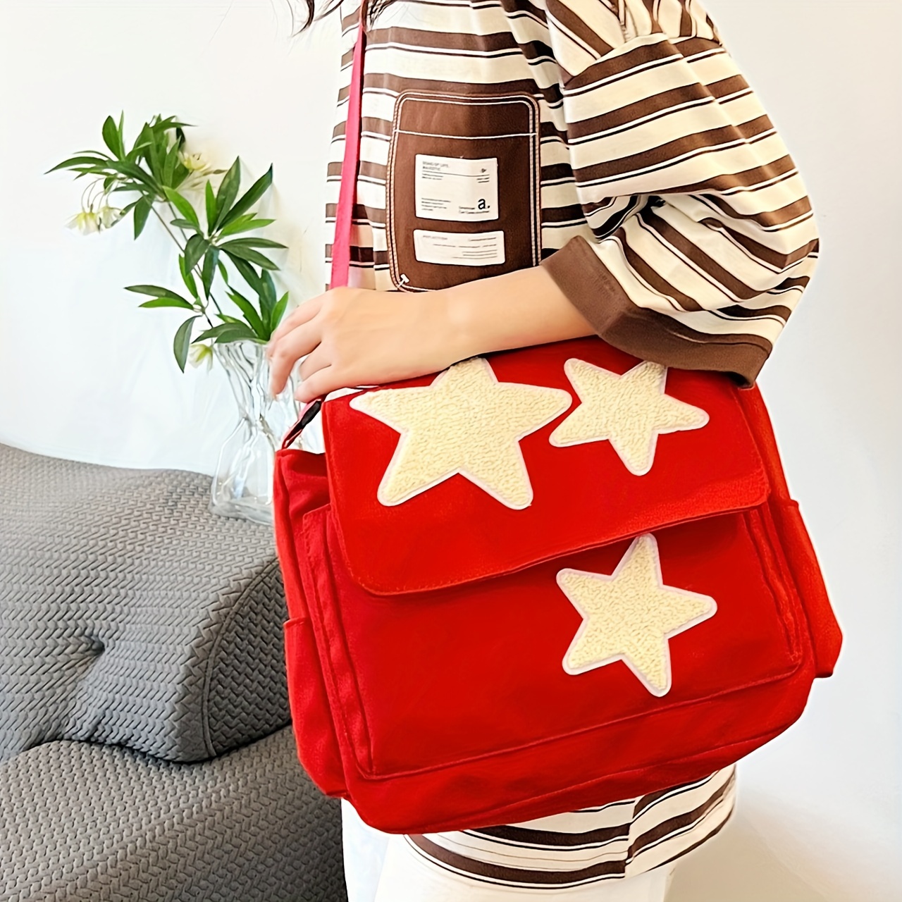 Red best sale star bag