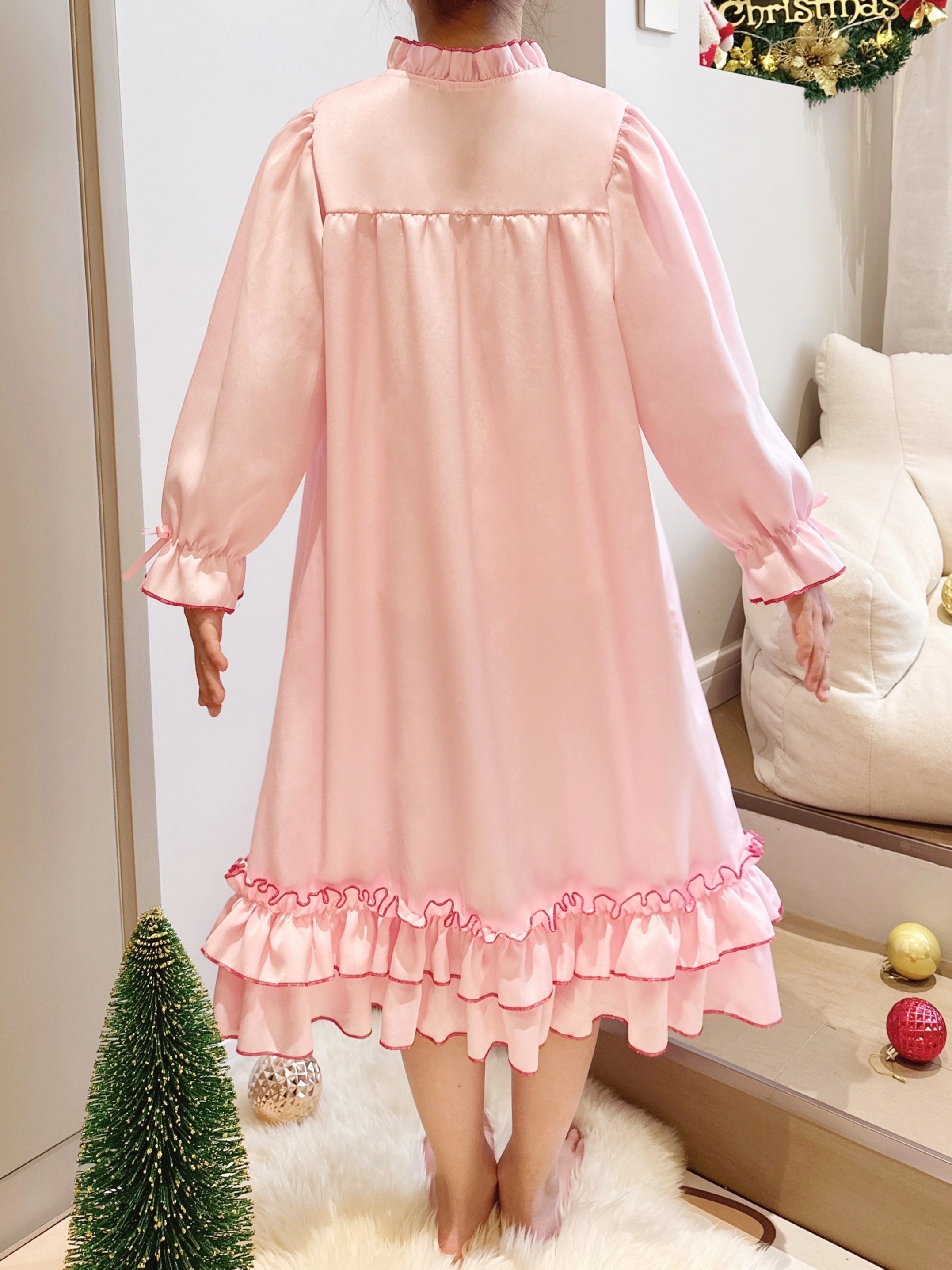 Girls long hotsell sleeve night dress