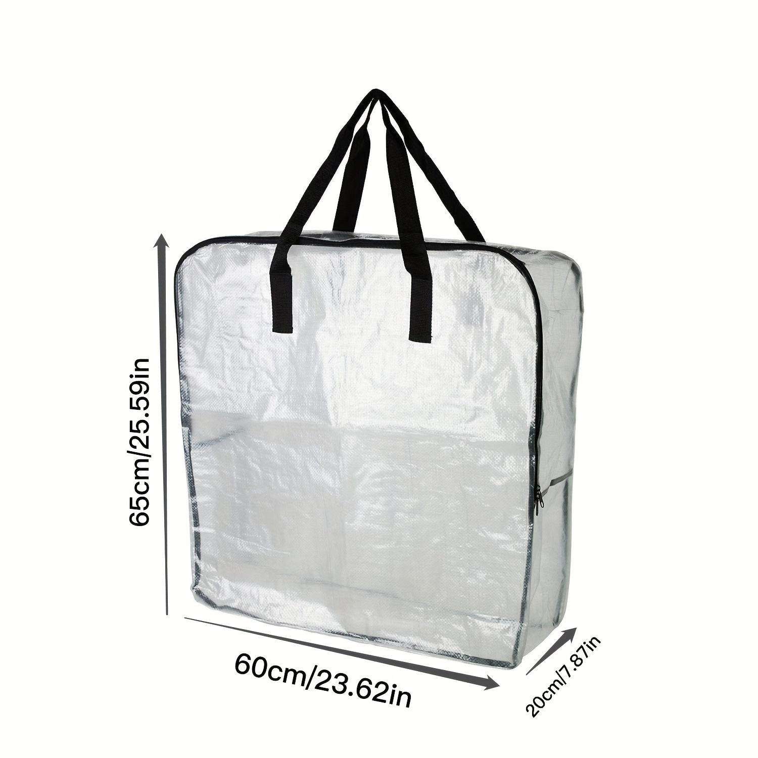 1pc Extra Large Strong And Durable Moving Packing Bags, Reusable Store Zip  Bag, High Capacity Clothes Storage Bag