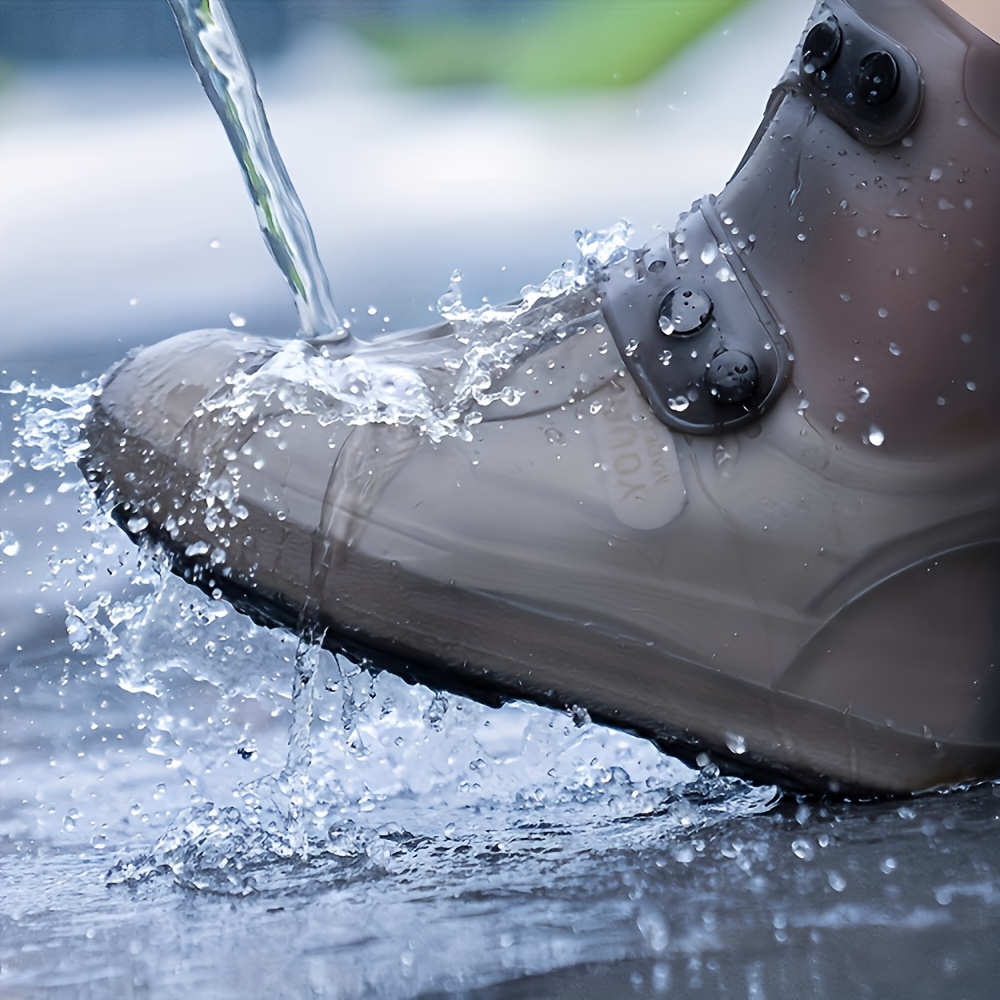 Couvre-Chaussures étanche, SevenD Hommes Réutilisables Imperméable à l'eau  Randonnée Chaussures de Pluie Couvre Chaussures Légères Anti-dérapant