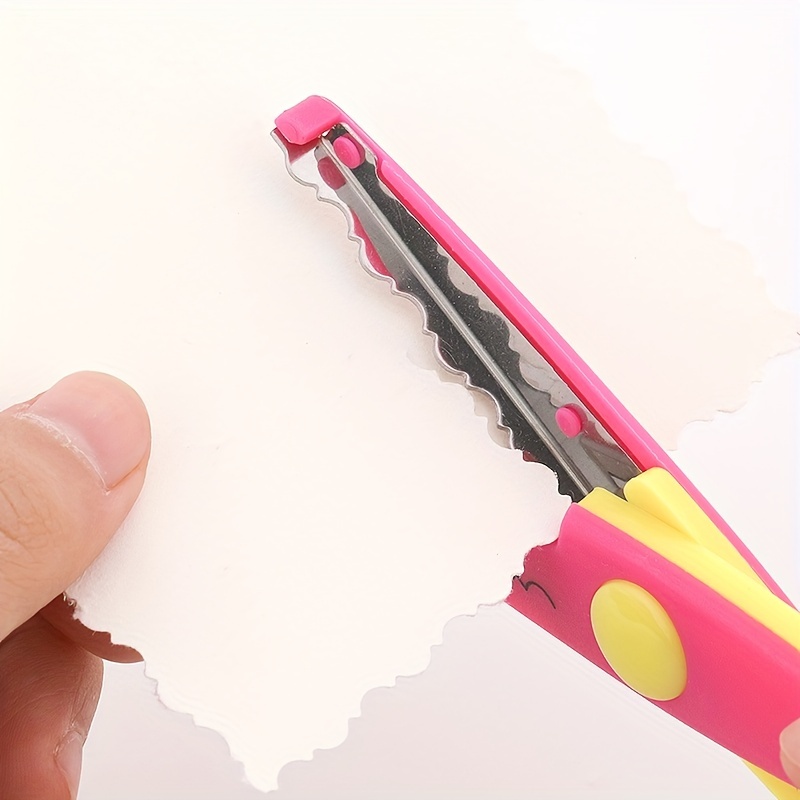 1pc Children DIY Student Scissors WSG-HS27 Safe Flat Angle Blade Standard  Paper-cutting Tools Left
