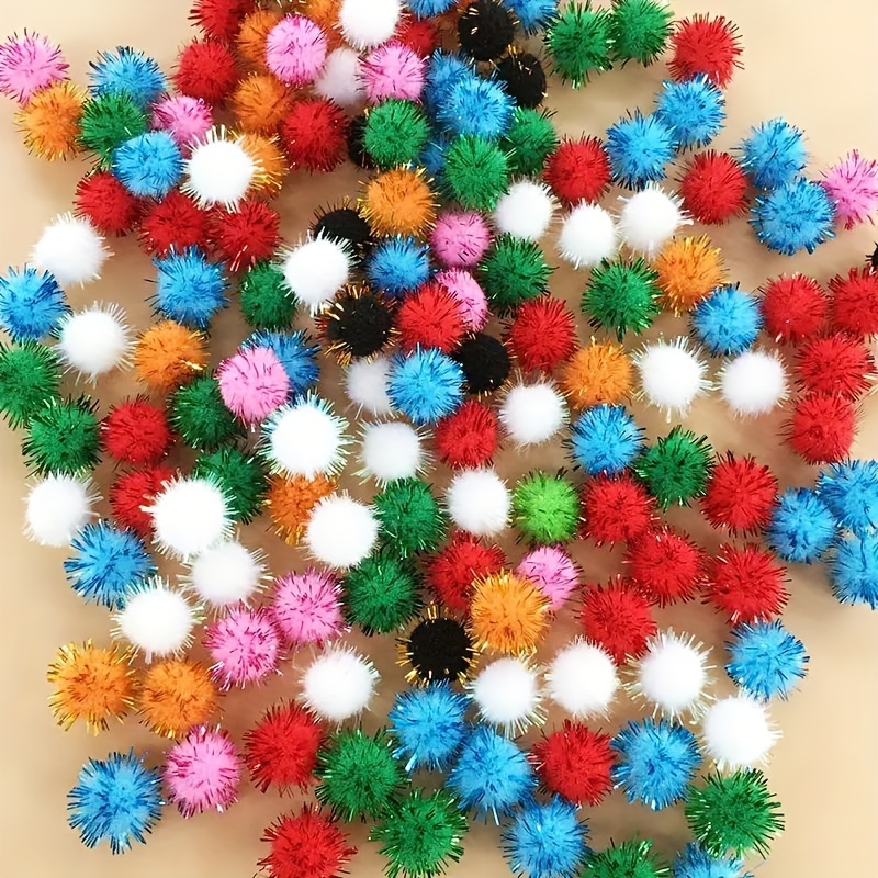 Multicolor High Elastic Pom Pom Balls, Multifunctional Fuzzy Balls For Diy  Craft Making - Temu