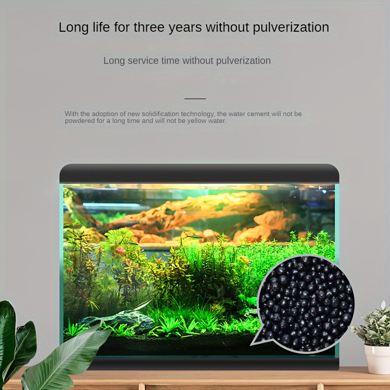 Aquarium Fish Tank Water Grass Mud Landscaping Decoration, Black Earth Does  Not Powder, Does Not Fluffy Water Bottom, Sandy Fertilizer Pottery Grain