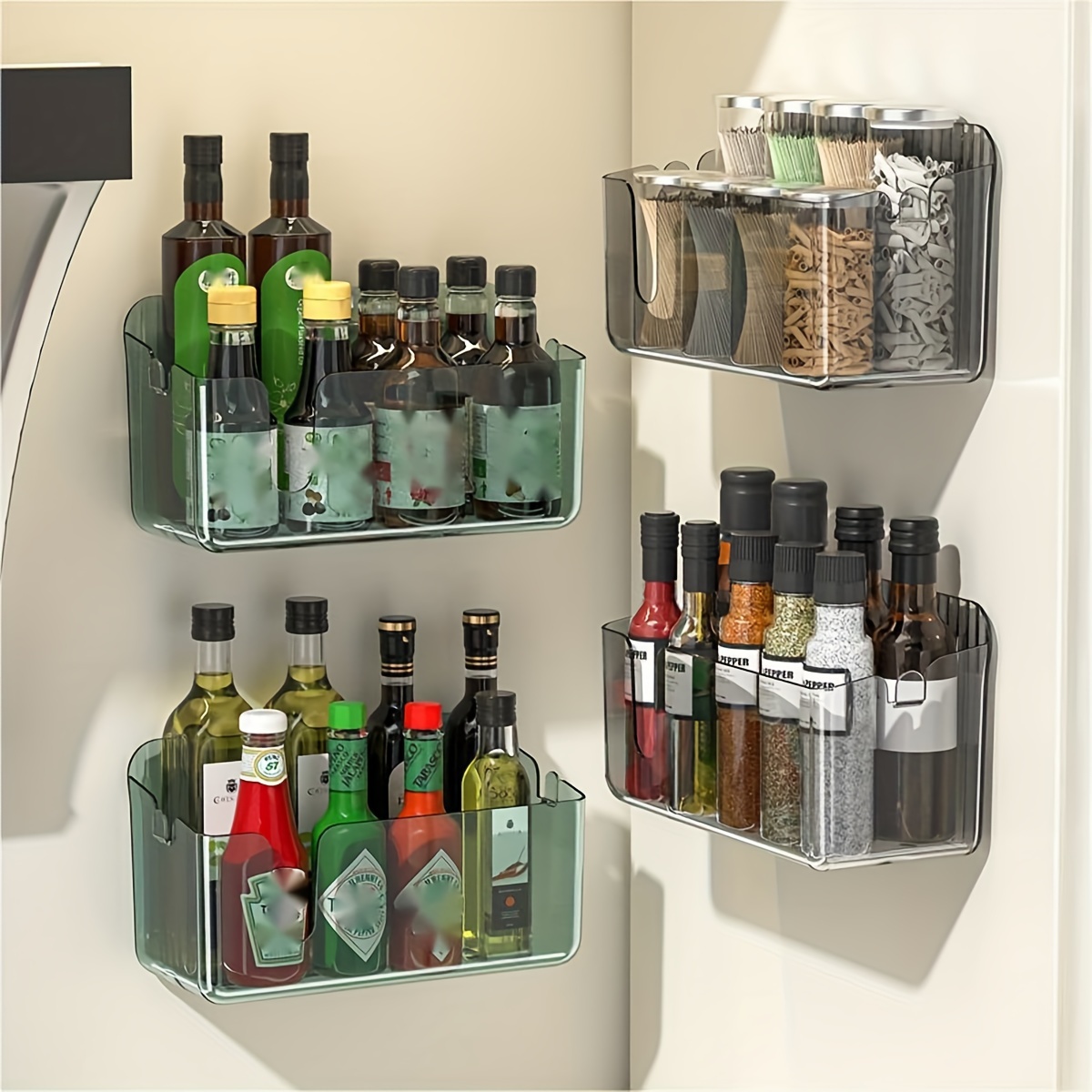 Bathroom Toiletries Storage Cabinet Perforation free Wall - Temu