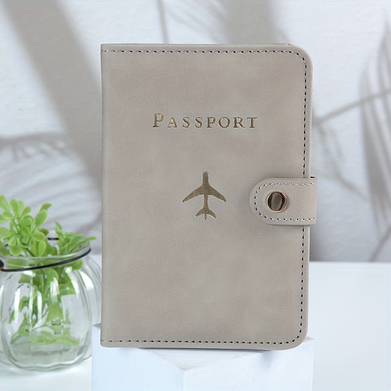 TEMU Protector De Pasaporte Multifuncional Y Práctico, Estuche Portadocumentos Y Multitarjeta Sencillo De Estilo Agradable Para Hombres Y Mujeres