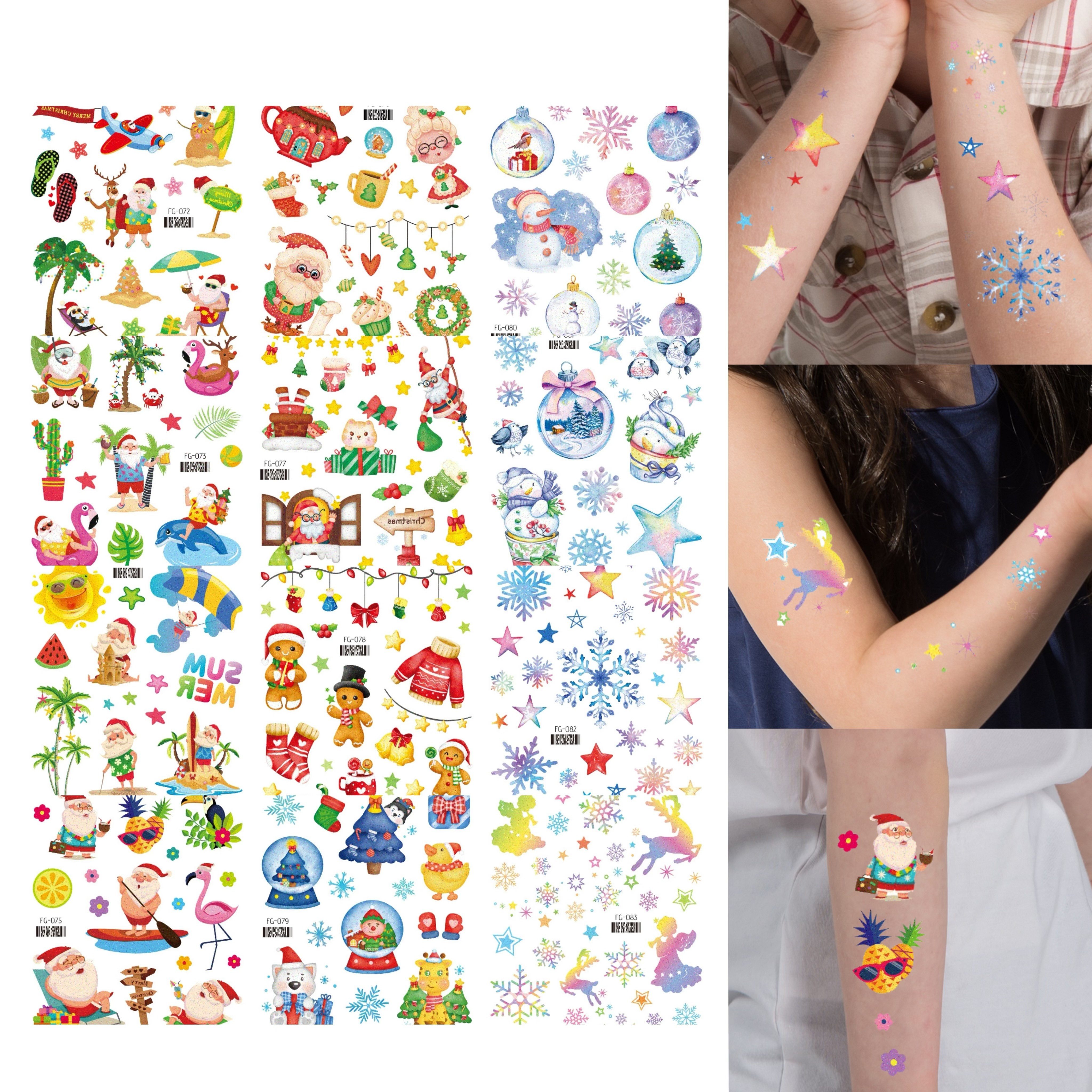 Waterproof Temporary Tattoos for Kids Face Arm, 30 Sheets Glow In The Dark  Mixed Style Cartoon Tattoos Sticker Removable, Luminous Fake Tattoo for  Kids Body Art, Party Favors for Kids, Gifts 