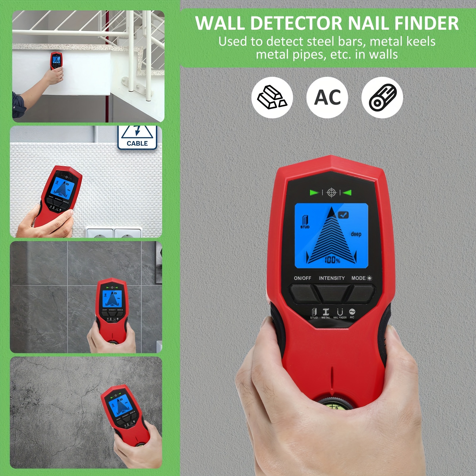 Stud Finder Wall Scanner 7 in 1 Multifunctional Electronic - Temu