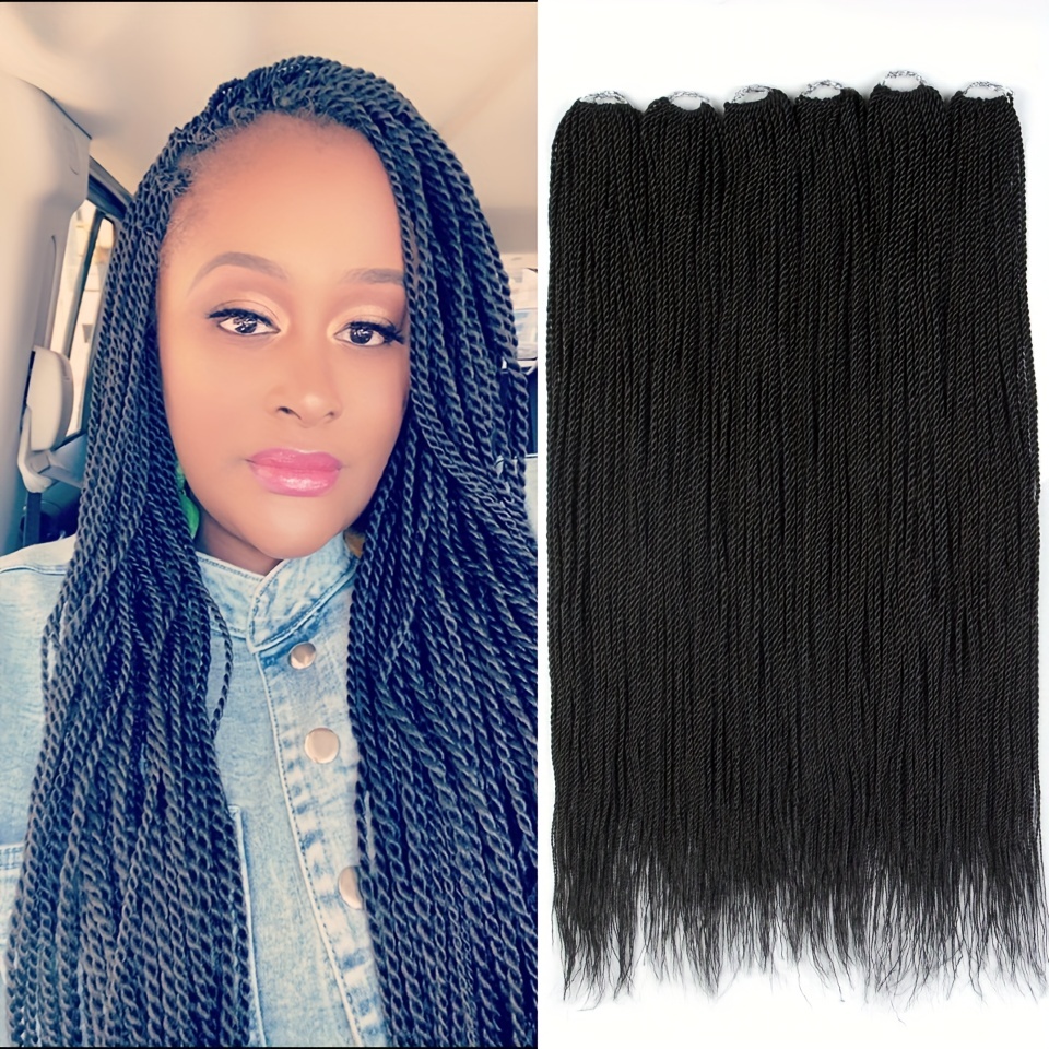 Handmade Twist Braid Hair Extensions Synthetic Hair - Temu Canada