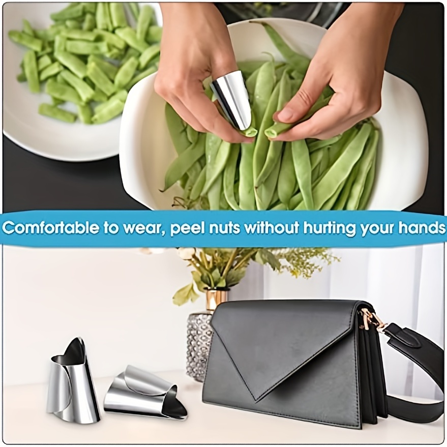 6pcs Stainless Steel Finger Guard Protector Set