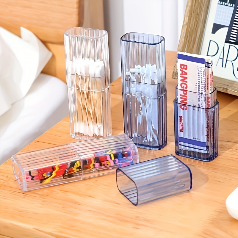 Clear Plastic Pp Storage Box, Powder Puff Storage Box, Small Product  Packaging Box, Covered Storage Case, Dustproof Storage Container, Rectangle  Floss Battery Swab Powder Puff Organizer Box, Thickened Jewelry Studs  Fishing 